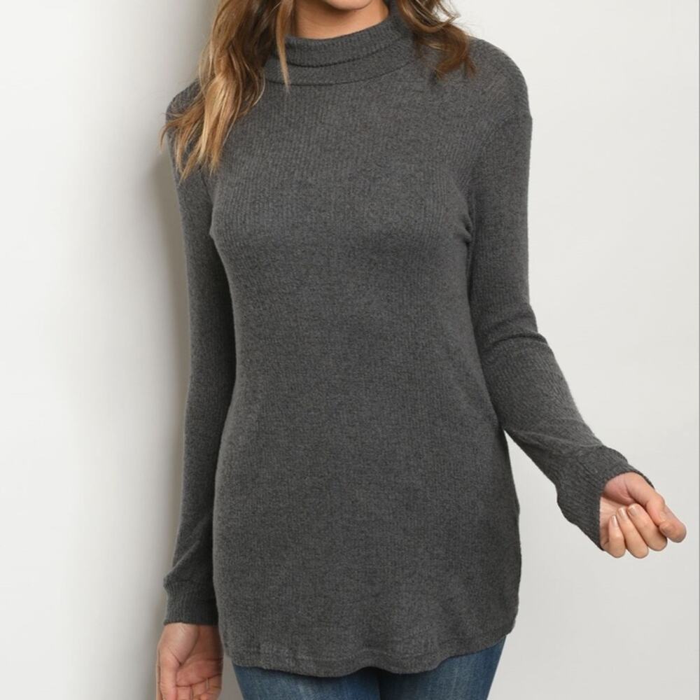 Charcoal Tunic Top Size Small